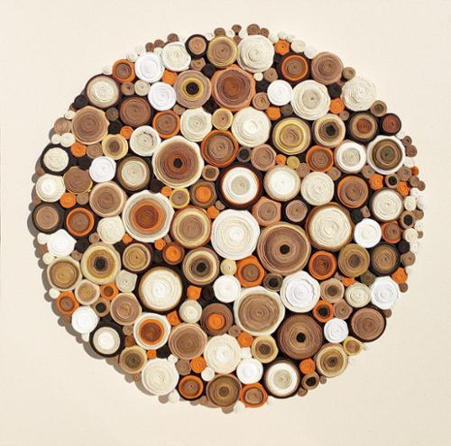 Preksha Kapadia:  #9 The Cotton Connection, Multiple Dyed Fabrics and Silk on Wood, 36”x 36”, $750 plus tax