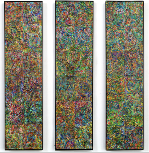m.dreeland. Acrylic and Canvas 12”(w) x 48”(w) $14,000 plus sales tax.