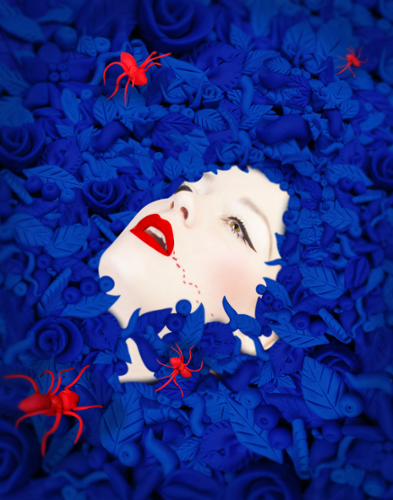 Nathalie De Zan
"Blue Flowers and Red Ants" 
2019 - Photography and Clay modeling
Edition of 3 - 30" x 20"
$1,900 plus tax