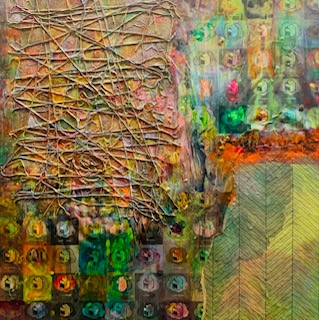 m.dreeland.  Acrylic, Paper and Canvas 36”(w) x 48”(w), $18,000 plus sales tax.