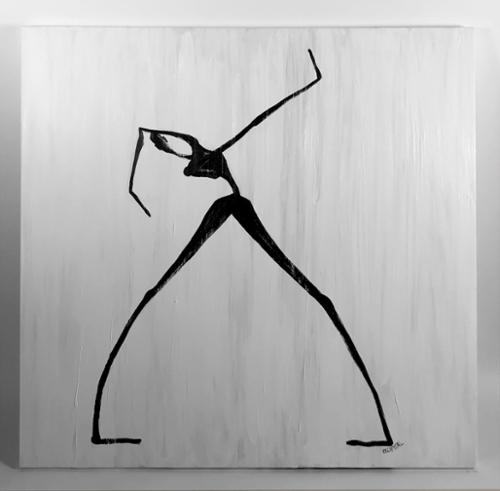 Occipital. I may bend but I will not break 4040a. Acrylic on Canvas. 40x40. $1650 plus tax.